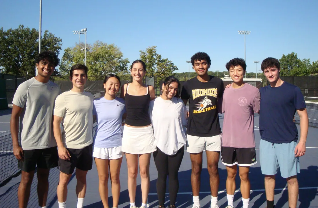 Members at the pickleball social