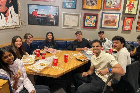 Members at the Raising Cane’s fundraiser